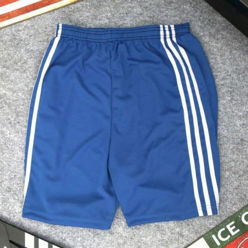 Quần Short Thể Thao Nam Nam Tập Gym, Đá Banh, Quần Thun Lửng Thể Thao Dày Dặn, Co Giãn Tốt 3 sọc Freesize từ 48-80kg