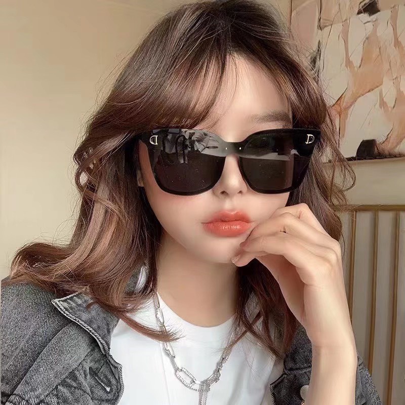 Kính Mắt Gọng Chữ D Màu Đen Siêu Hot Phong Cách Hàn