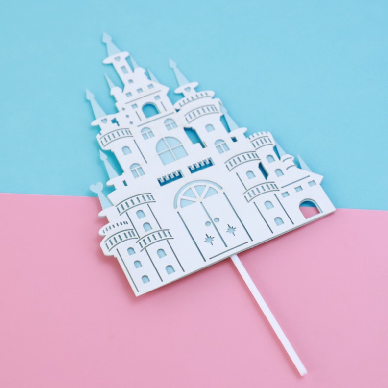 que cắm bánh lâu đài [FREESHIP] thẻ cắm bánh lâu đài giấy đẹp