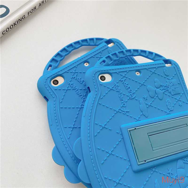 Personality Creativity Cartoon Cute Doraemon For IPad 2018 Cover Mini1/2/3 Shell Mini4 Case ipad Air2 Soft Case Ipad Pro9.7 Silica Shell ipad2/3/4 ipad6 Fall-proof Shell 10.2 Case