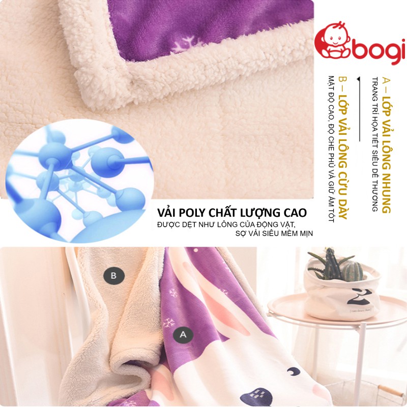 Chăn cho bé 💖𝑭𝑹𝑬𝑬𝑺𝑯𝑰𝑷💖 Chăn lông cừu loại đẹp, dày dặn, mềm mịn | BigBuy360 - bigbuy360.vn