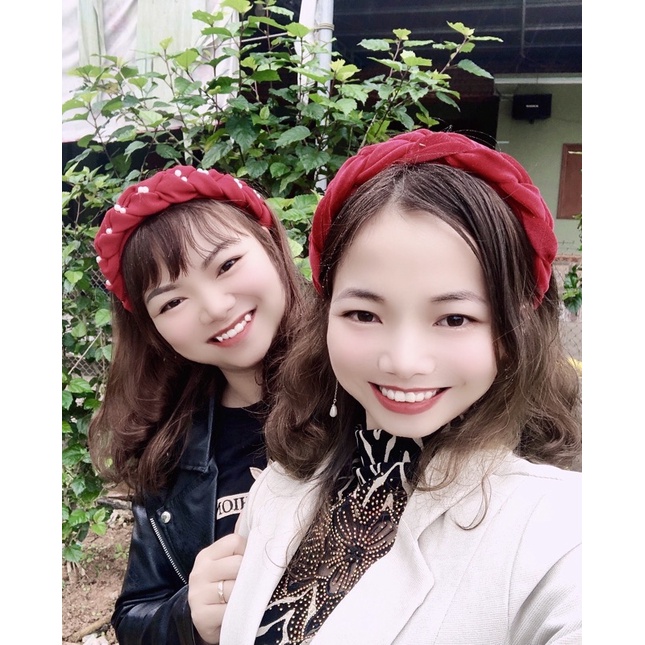 Bờm nhung tết bản to cho mẹ và bé có sỉ