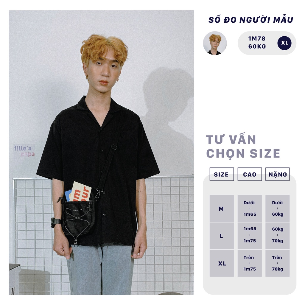 Áo sơ mi local brand cổ vest ngắn tay pijama cộc City Cycle form rộng nam nữ oversize unisex