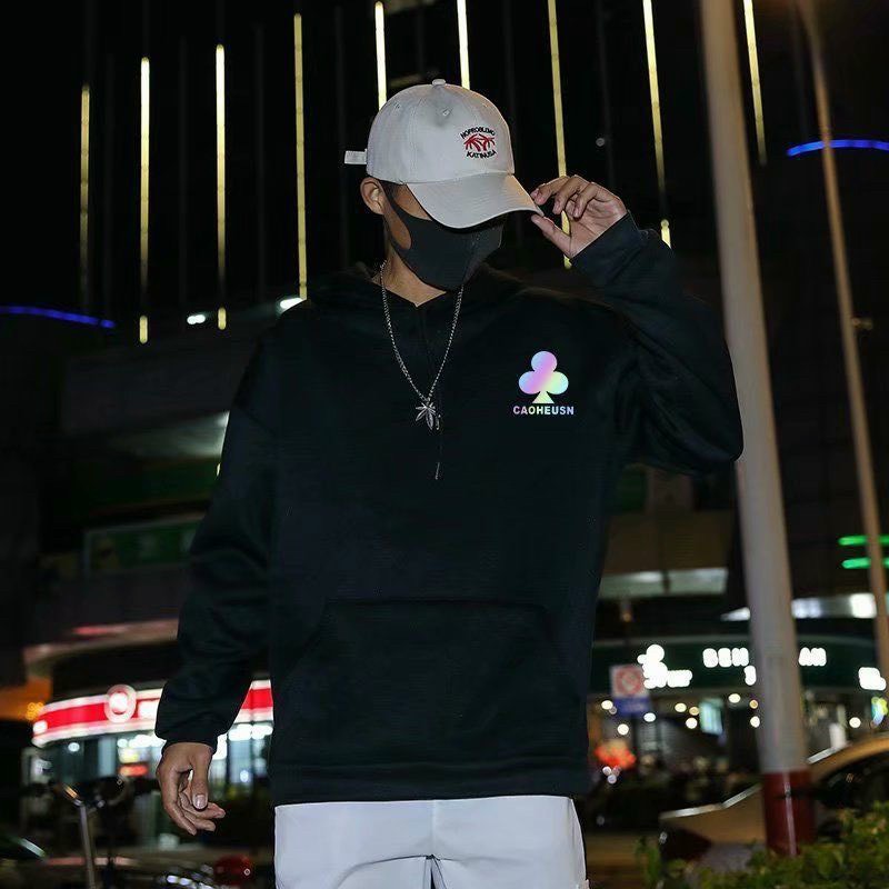 Áo Hoodie Nỉ Nam Nữ From Rộng Unisex In Dạ Quang Phát Sáng Lá Bài Cực Hot Chất Nỉ Ngoại Dày Dặn (caoheusn)