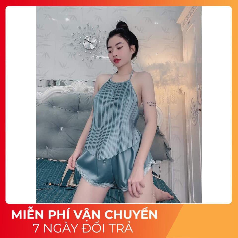 Đồ ngủ sexy nữ 💫 FREE SHIP 💫Đồ ngủ sexy lụa phi hai dây chất mịn quyến rũ, BODAPLY