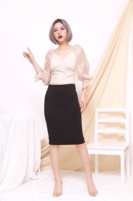 CHÂN VÁY BÚT CHÌ CHẤT UMI DÀY DẶN | BigBuy360 - bigbuy360.vn