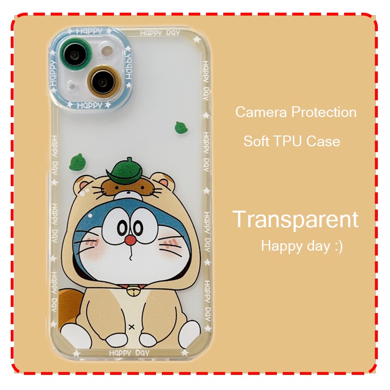 Ốp Điện Thoại Dẻo Trong Suốt Họa Tiết Hoạt Hình Doremon Dễ Thương Cho Realme C35 C31 F11 Pro Reno 2Z 2F