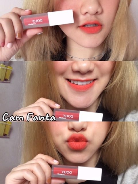 [ Cam Fanta ] màu son cá tính Son hữu cơ Dolly 100% không chì | BigBuy360 - bigbuy360.vn
