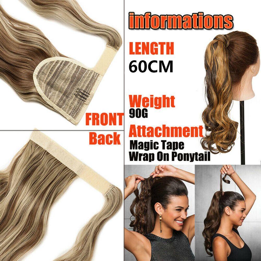 Đuôi Ngựa Giả Thẳng Dài 23.6&quot; Bằng Sợi Tổng Hợp Thời Trang Cho Nữ