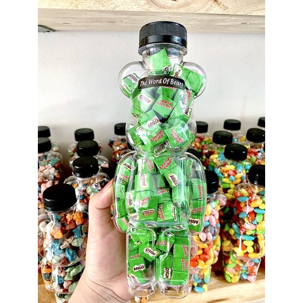 Kẹo Milo Gấu BearBrick chai 500ml