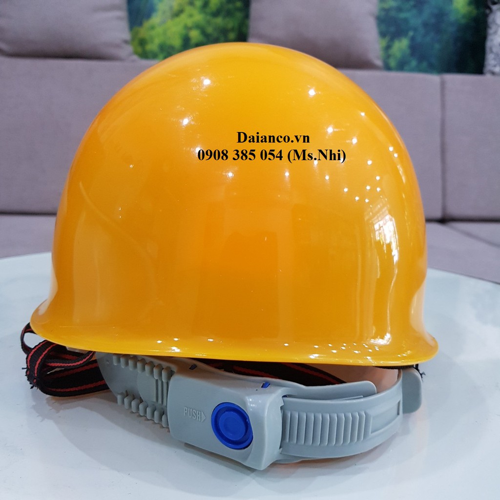 Nón bảo hộ lao động kiểu nhật màu vàng- Hình thật, Hàng sẵn