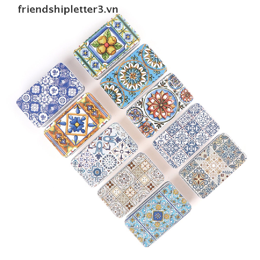 Hộp Thiếc Đựng Thuốc / Trang Sức Hình Chữ Nhật Kích Thước 11.5 * 6.5 * 4Cm