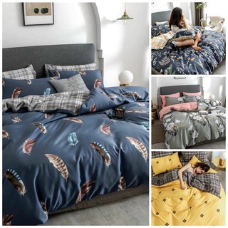 Bộ chăn ga Cotton lụa Sumoi hoạ tiết cao cấp cực đẹp