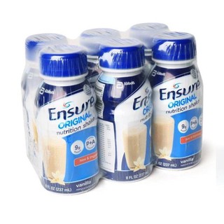 Lốc 6 chai Ensure nước vị vani