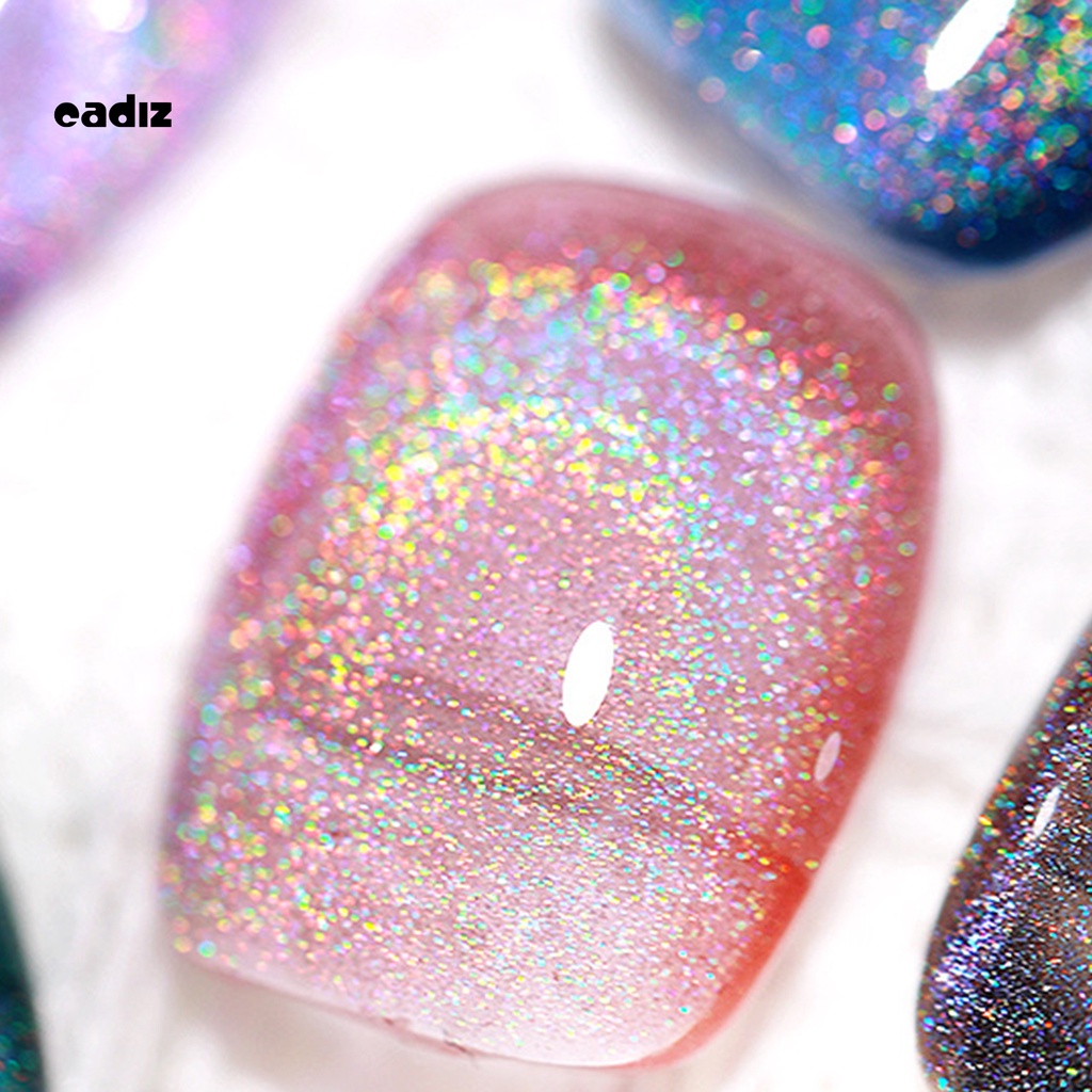 [Hàng mới về] Gel sơn móng tay mắt mèo cầu vồng phản quang tự nhiên khô nhanh cho salon