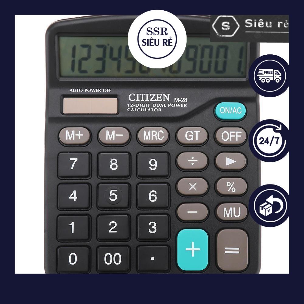 Máy tính Casio M-28 Citizen 12 chữ số sử dụng năng lượng mặt trời và pin (PD5267)