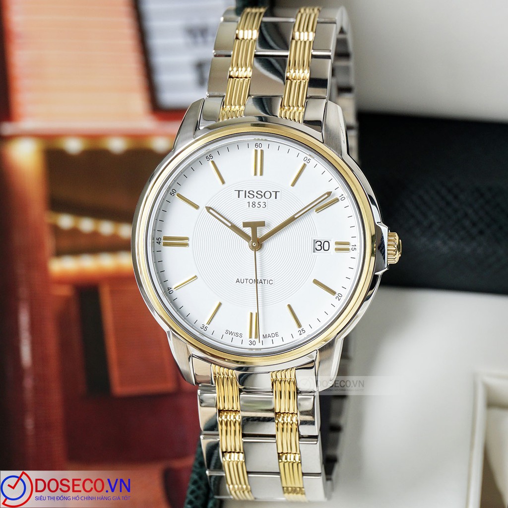 Đồng Hồ Nam Tissot Cơ Automatic Chính Hãng T065.407.22.031.00 Dây Kim Loại Cao Cấp Kính Sapphire Chống Nước TS36