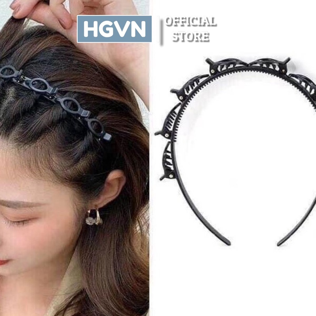 Bờm Tóc Có Kẹp Giữ Tóc Tạo Độ Phồng Siêu Dễ Thương KT_104