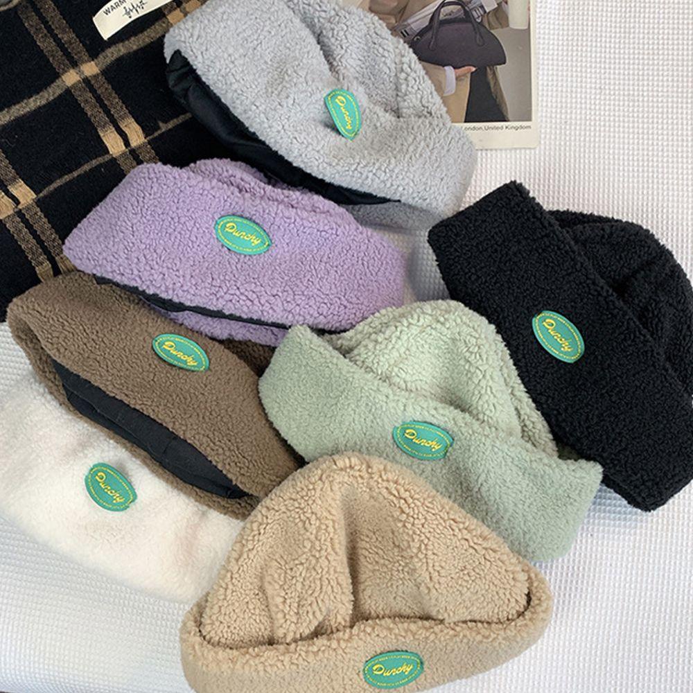 Mũ beanie Lông Cừu 15H Giữ Ấm Thời Trang Thu Đông Dành Cho Nữ