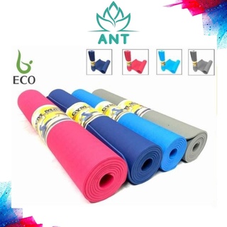 Thảm tập yoga lyproevaant thảm yoga chống trượt dày 6mm mặt thảm 2 màu hàng vnxk siêu dày siêu êm eva ant