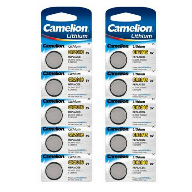Pin CR2016 Camelion 3V vỉ 5 viên