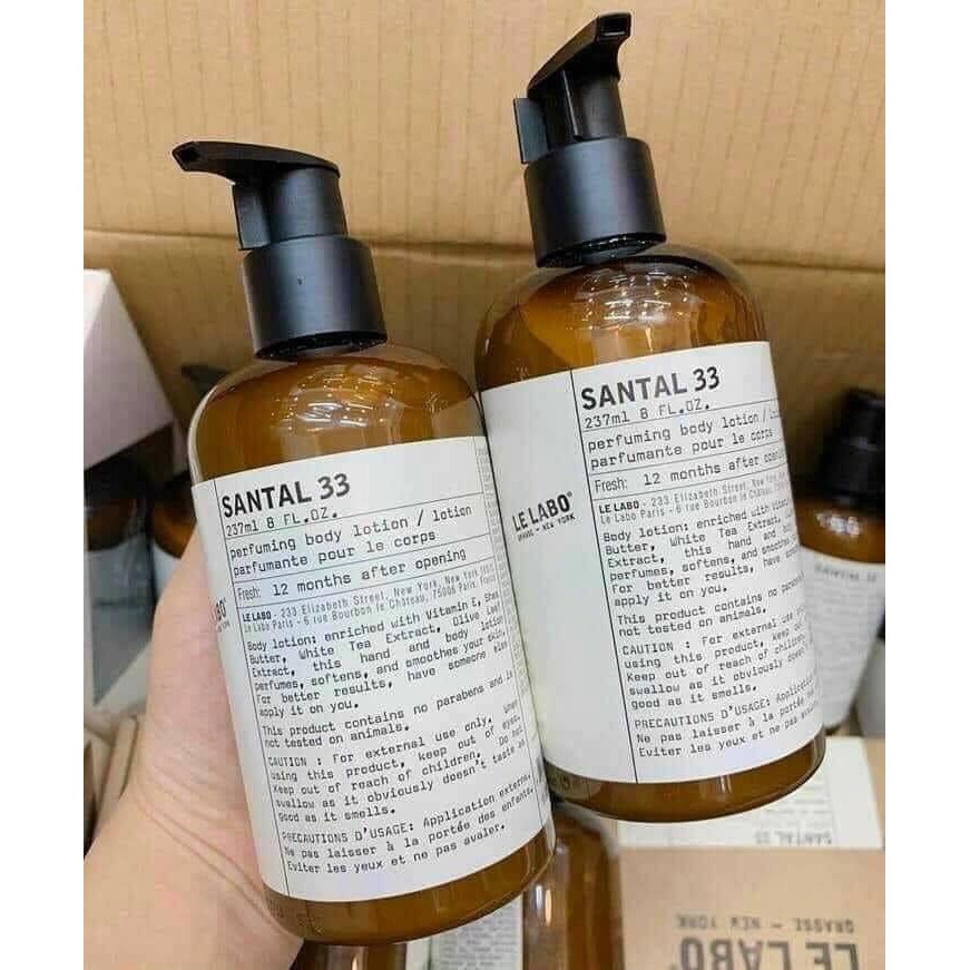 Sữa dưỡng thể + Sữa Tắm cao cấp Le Labo Santal 33/31/22 (Chính Hãng)