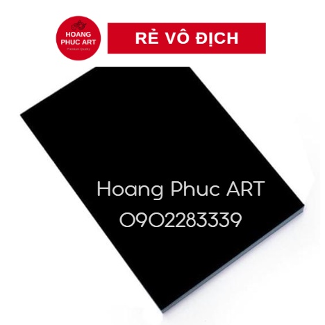 Giấy bìa màu đen A0/A1/A2 - 10 tờ/tập