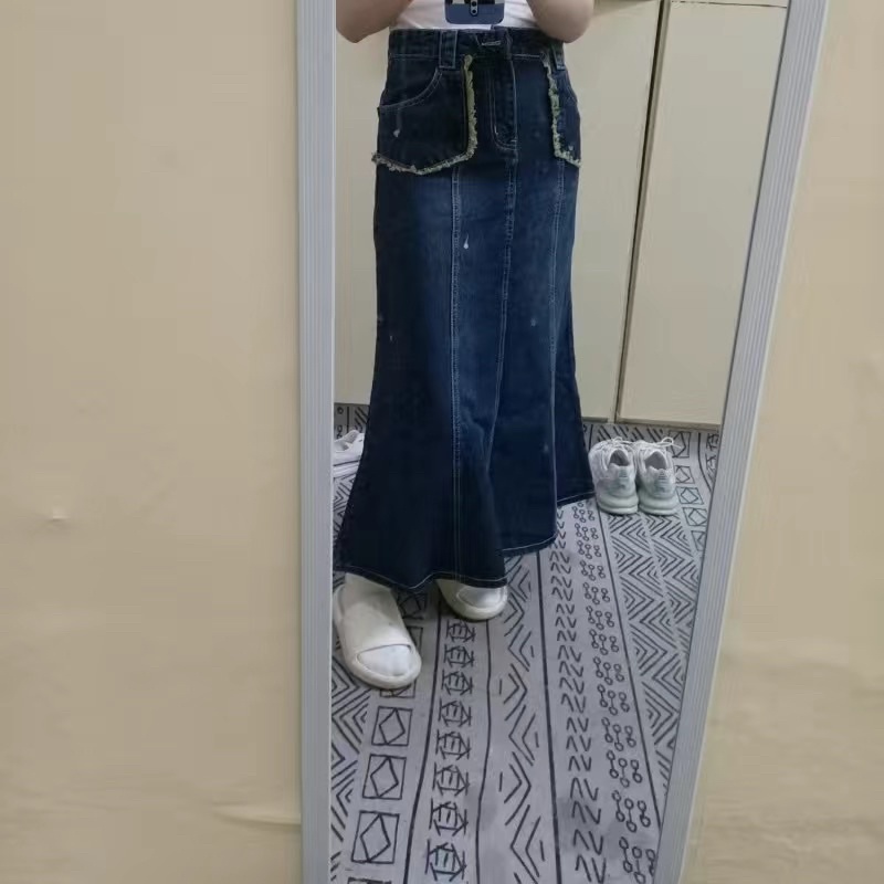 Chân Váy Jean Midi Dáng Xoè Taobao Order