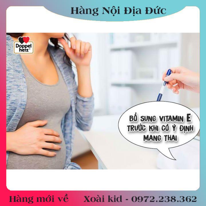 [auth] Viên uống Doppelherz Aktiv Vitamin E 600N của Đức, 40 viên -Nội địa Đức Đủ Bill [Hot]