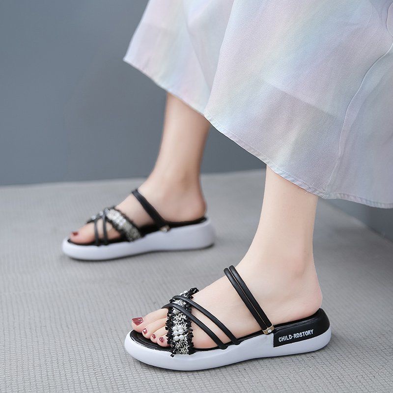 Sandal đế xuồng vừa hai quai phong cách thể thao mùa hè cho phụ nữ mang thai