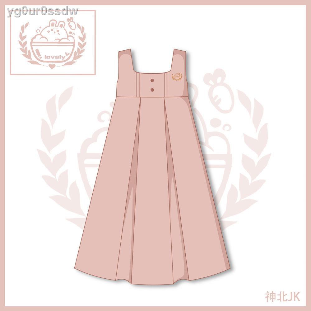 chân váy dài☋♗┋【  JK】 Thẻ gốc váy sữa đồng phục JK vest xuân hè phong cách mới đang ở tên