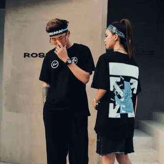 Áo thun áo phông tay lỡ in OFF-white con má unisex nam, nữ ◦
