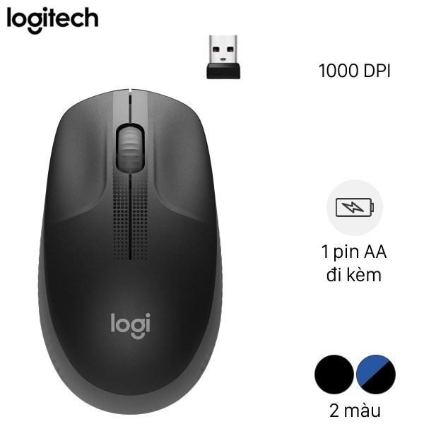 Chuột không dây Logitech M190, chuột không dây chính hãng Logitech