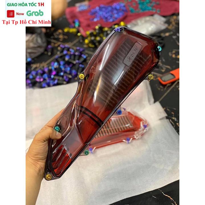 Combo Ốp Bầu Lọc Gió Màu Trong Suốt Zhi.pat Cho Vision 2014 - 2019 Và 8 Ốc Gr5