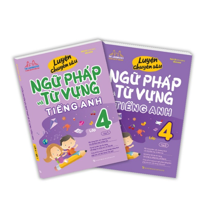 Sách - Combo Luyện chuyên sâu ngữ pháp và từ vựng tiếng anh lớp 4 (2 tập)