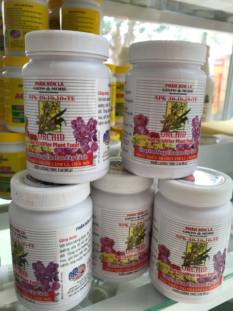 Phân bón lá ORCHID 30-10-10 chuyên dùng cho Lan. Cây cảnh- lọ 85 gam.
