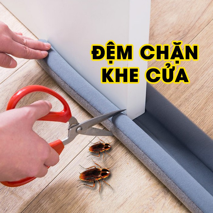 Ron, đệm cửa, chặn khe cửa chống côn trùng, tiếng ồn, gió lùa, gió điều hòa, bụi bẩn #Freeship