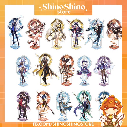 mô hình standee acrylic Genshin Impact chính hãng từ official shop
