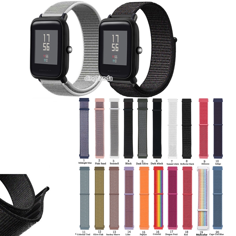 Dây Đeo Sợi Nylon Cho Đồng Hồ Thông Minh Huami Amazfit Bip Lite Bip S U Bip 3 pro
