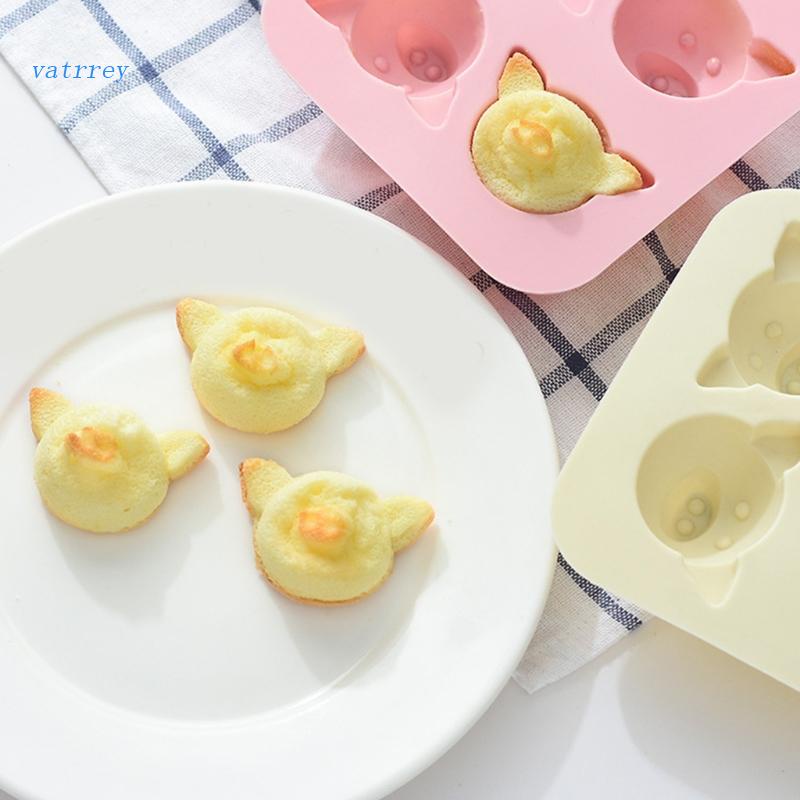 Khuôn Silicone Làm Bánh Hình Chú Heo Đáng Yêu