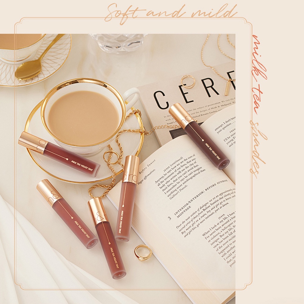 Son kem lì Romand Milk Tea Velvet Tint 4.4g