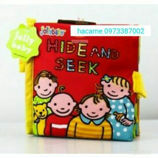 Sách vải Hide and Seek jollybaby