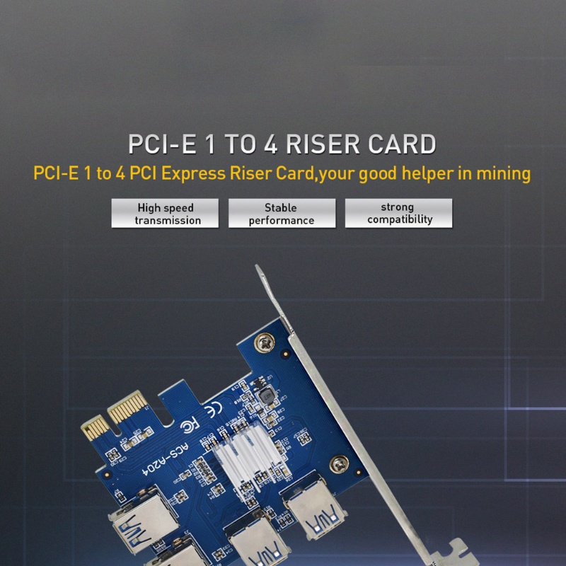 Card Đồ Họa Pci-Express Card Mở Rộng 4 Pci-E Usb 3.0 Pci E 1 Sang 4 Thẻ