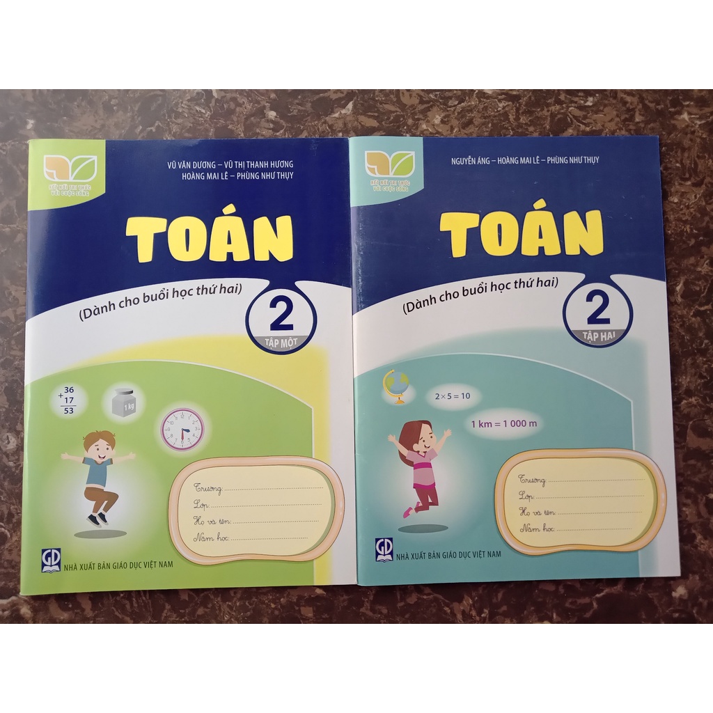 Sách - Combo Toán 2 - (Tập 1 + Tập 2) dành cho buổi học thứ 2 (Kết nối tri thức với cuộc sống)