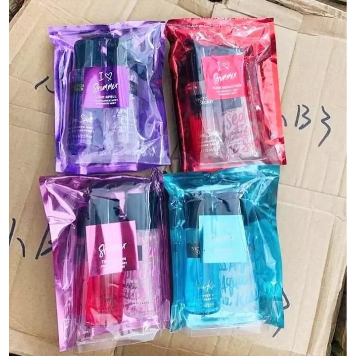 Bộ 2 chai xịt thơm body mist Victoria's Secret (75ml) - hàng chuẩn