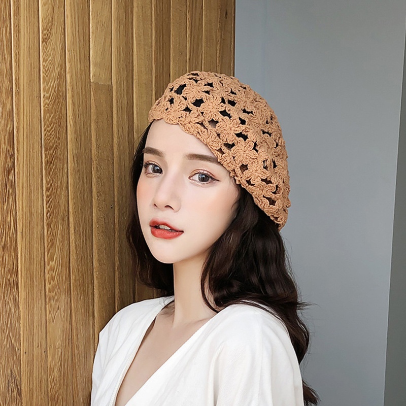 Mũ Beret Thoáng Khí Thời Trang Mùa Hè Cho Bạn Gái