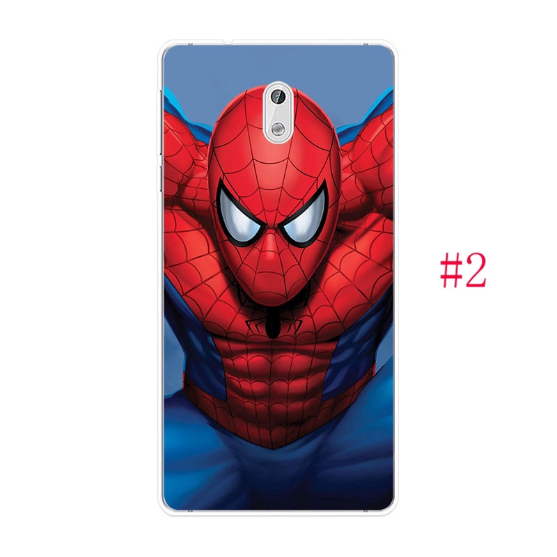 Ốp lưng TPU mềm cho Nokia 1 2 3 5 6 7 Người nhện Iron Man Hoa văn
