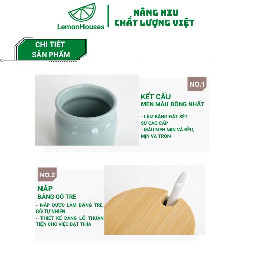 Hũ Đựng Gia Vị Khay Sắt- Bộ 3 Hũ Dung Tích 300ml Và Bộ 3 Lọ Dung Tích 500ml Gốm Xứ Chống Ẩm Mốc, Côn Trùng Kèm Muỗng