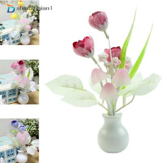 Đèn hình lọ hoa Tulip thay đổi 7 màu trang trí nhà sáng tạo