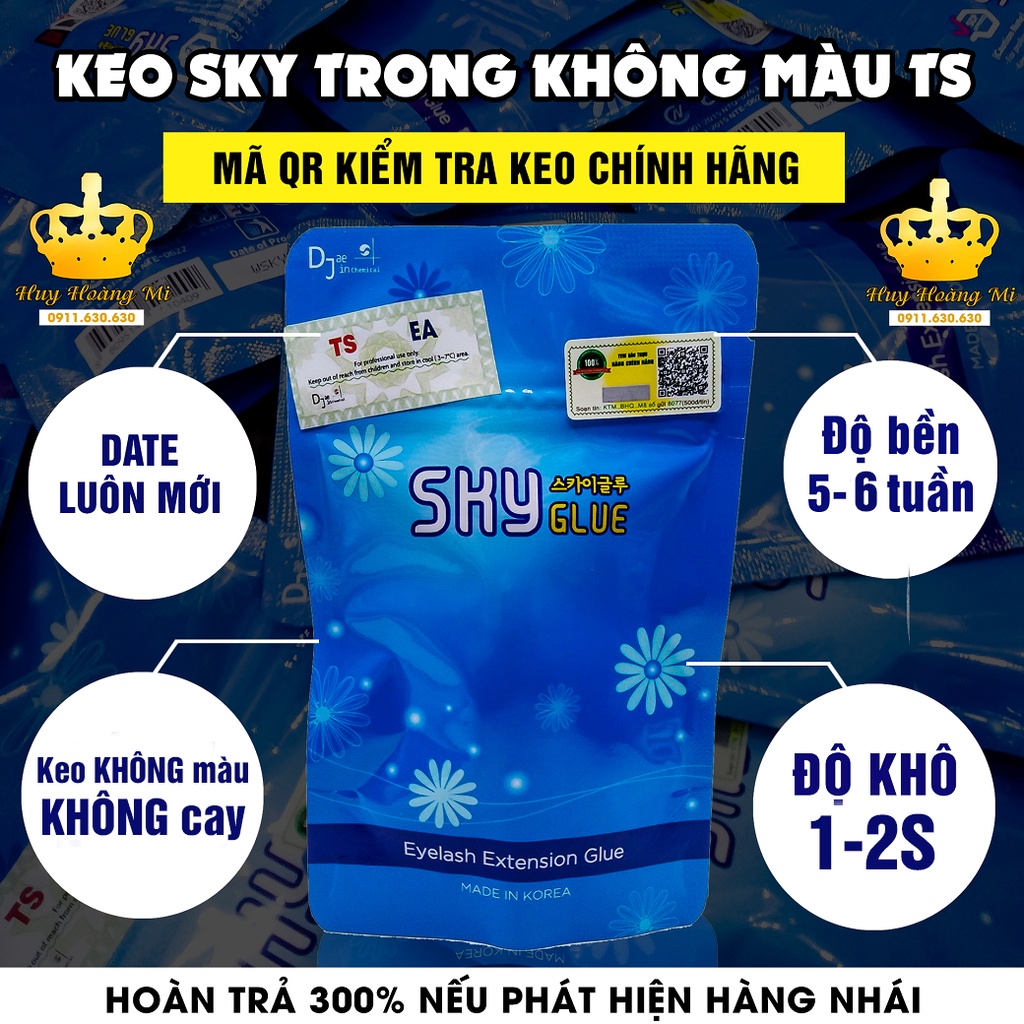 keo nối mi sky trong không màu_keo không màu_dụng cụ nối mii_Tổng kho mi sỉ miền nam